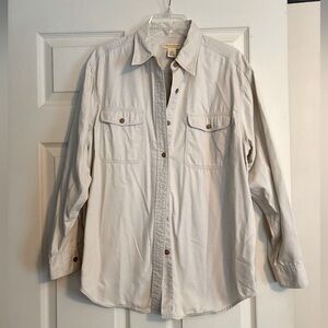 Limited “Chinos” Men's Casual Button Down Shirt - Cream